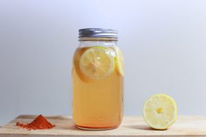 A jar of spicy lemonade